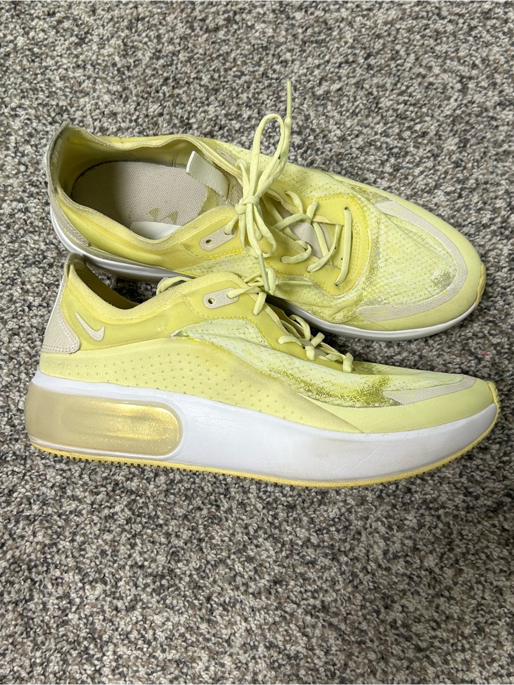 Nike Air Max Dia Pale Yellow White Womens Sneakers CI1214-302 US 10 Running Gym